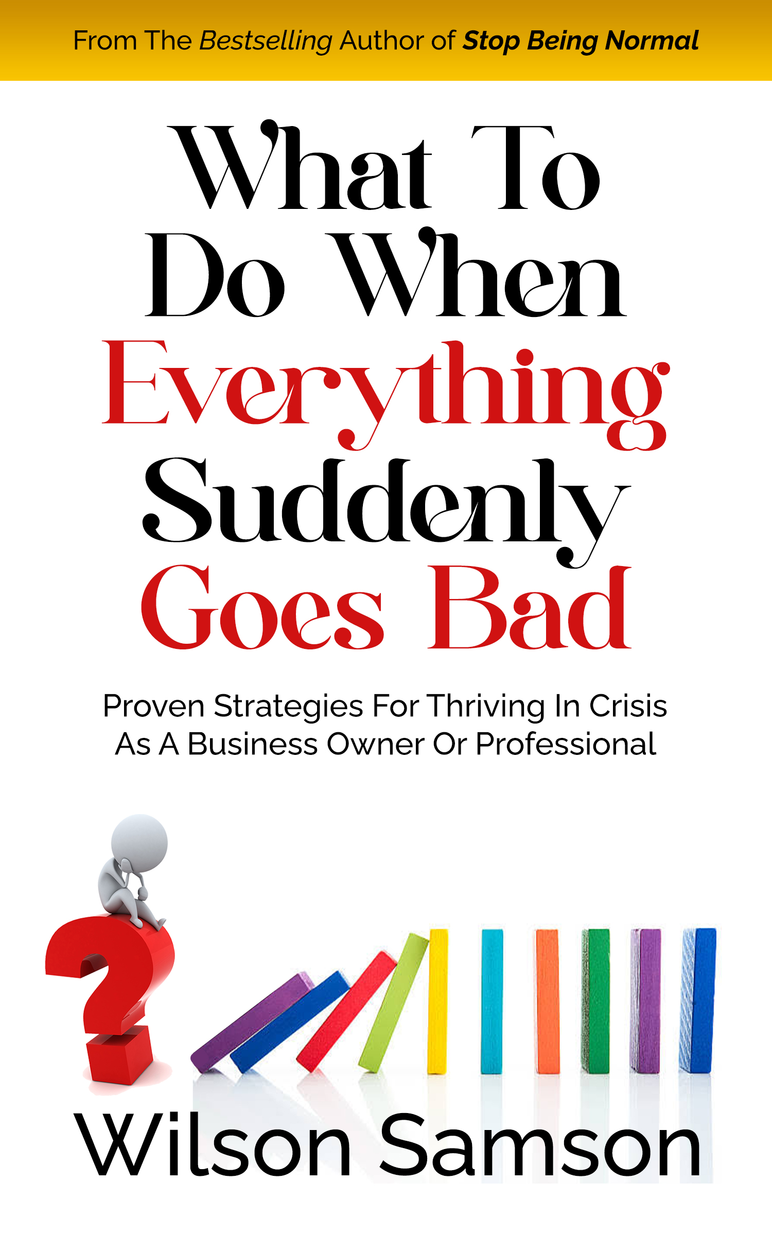 What To Do When Everything Goes Bad by Wilson Samson